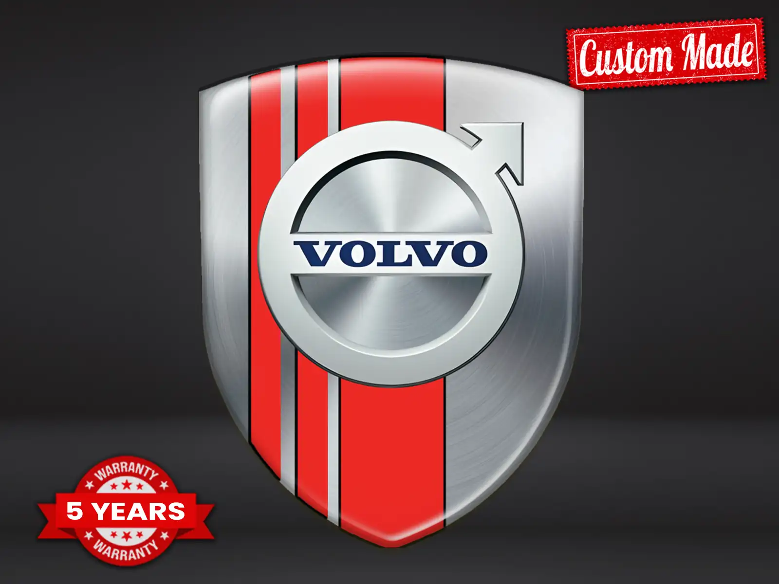 Volvo Logo Silicona Auto Máximo Resistente Elegante Pro